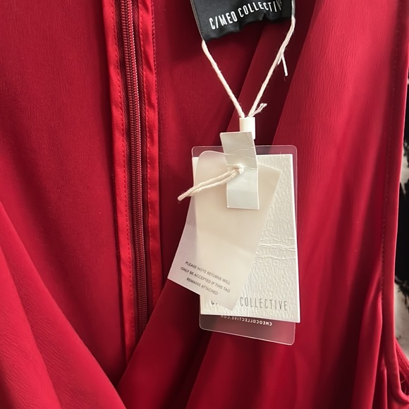 c/MEO Influential Dress in Crimson NWT XL - Picture 5 of 8